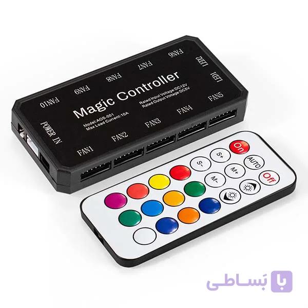 هاب کنترلر فن 6 پین (10 فن) ExeGate RGB