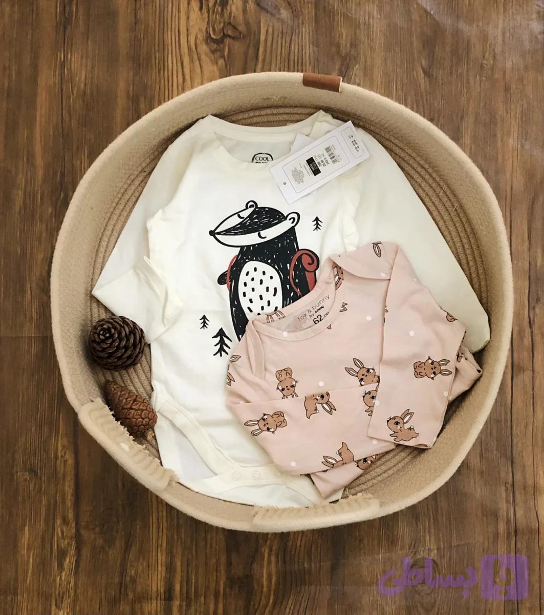 بادی آستین بلند برند Cool club و Fox & bunny کد H814 — تصویر 1