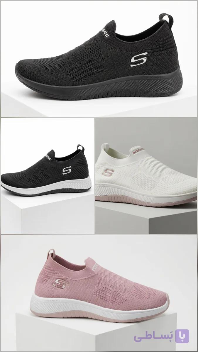 کتونی اسکیچرز زنانه در رنگبندی