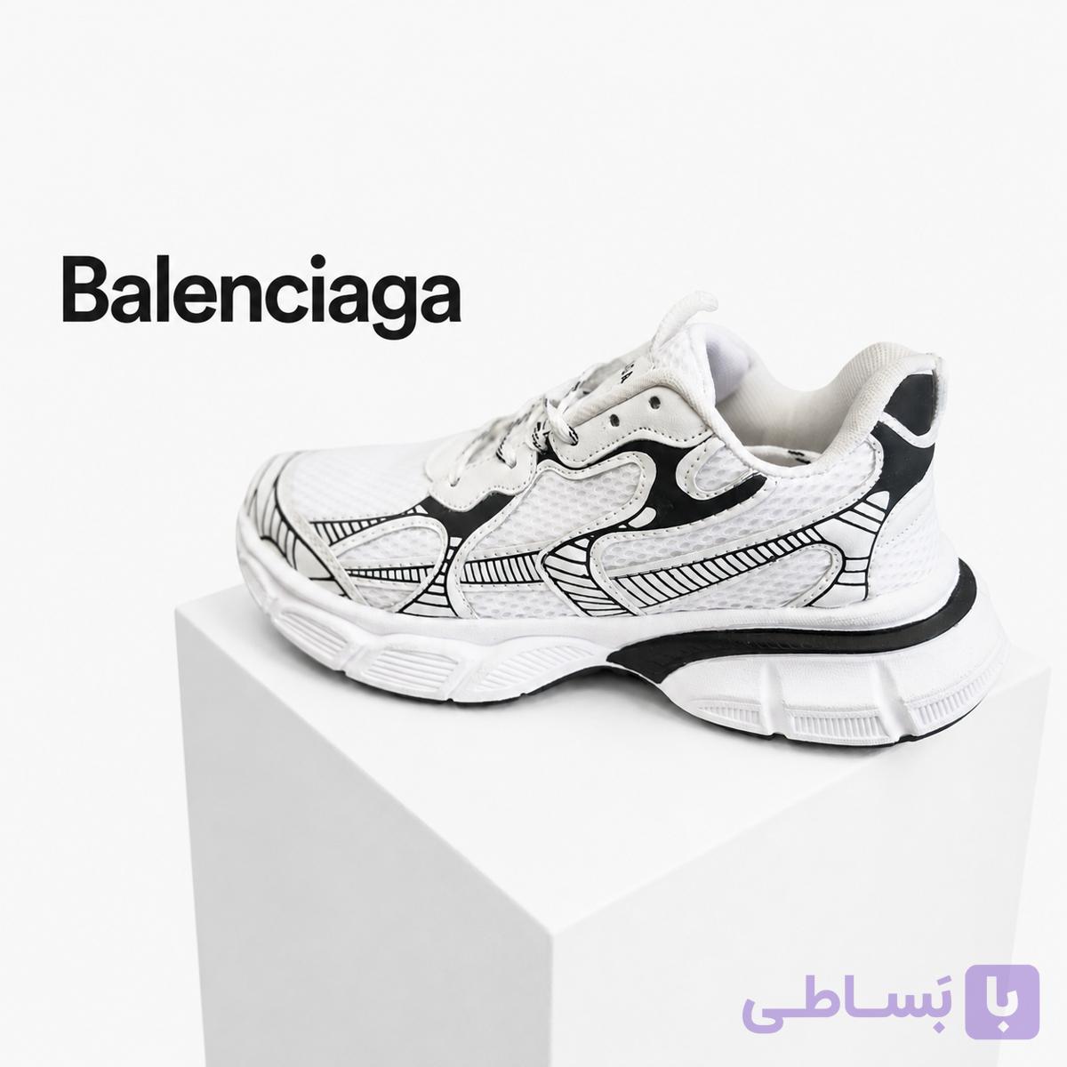 کتونی بالنسیاگا مردانه رنگ سفید