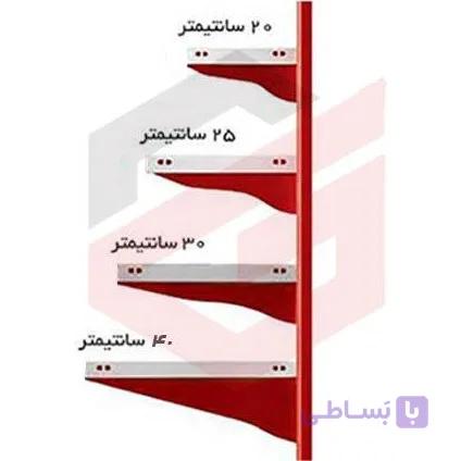 قفسه دیواری فروشگاهی  سایز ۳۰*۹۵ ارتفاع ۱۲۰ سانتیمتر — تصویر 1