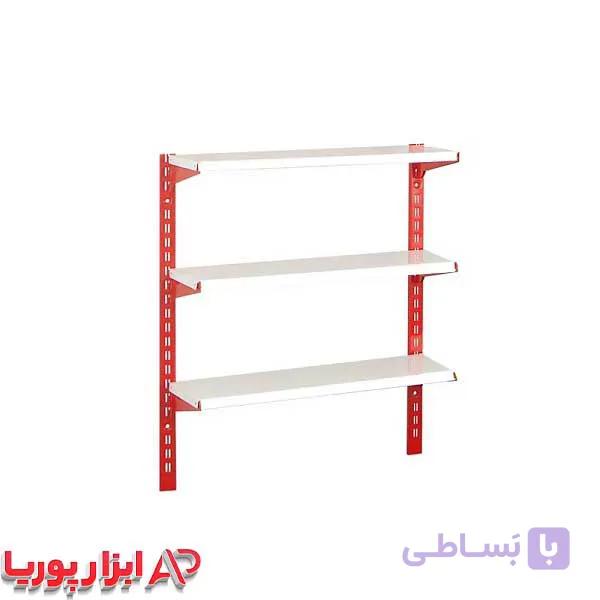 ست قفسه فروشگاهی پایه 1 متری 3 طبقه سایز 30*95