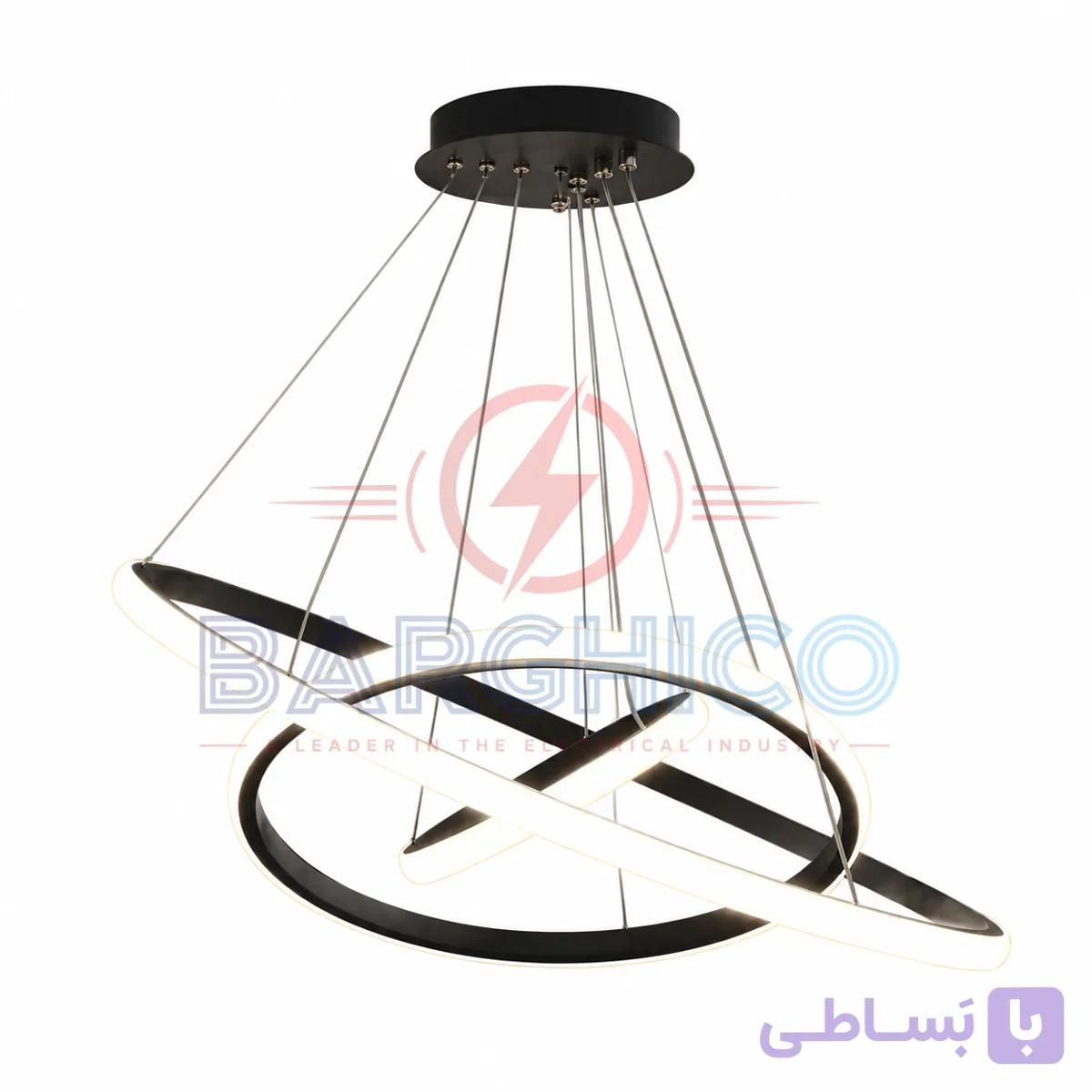 لوستر سفینه گرد سه حلقه 20 40 60 — تصویر 1
