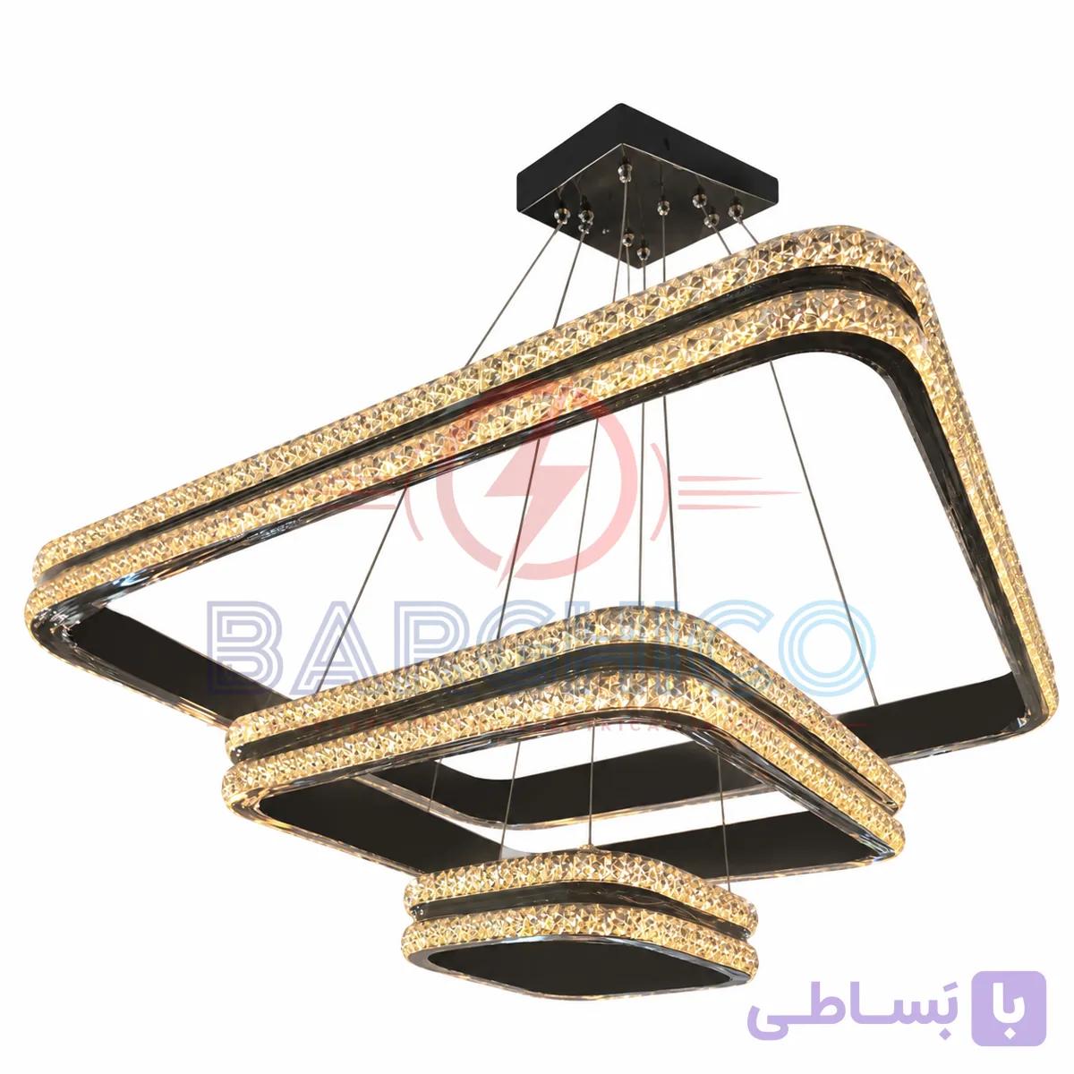لوستر مربع سه لاین اپوکسی 20 40 60 — تصویر 1