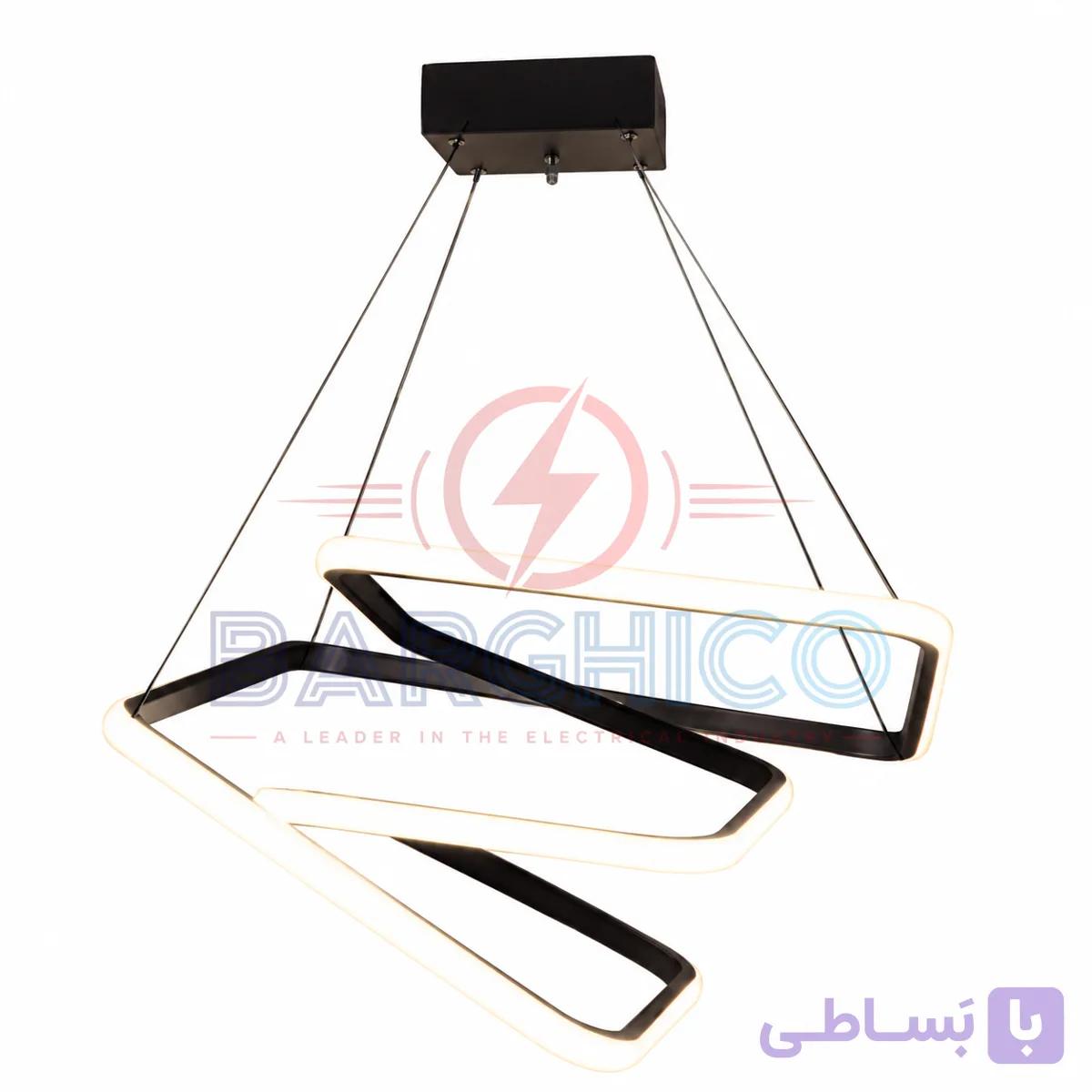 لوستر مربع تو دلی دو پیچ — تصویر 1