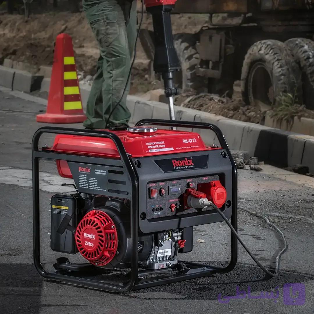 ژنراتور بنزینی رونیکس مدل RH4772 ظرفیت ۶۰۰۰ وات