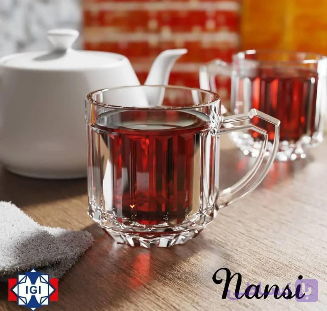 نیم لیوان 24عددی دسته دار نانسی(با ارسال رایگان) — تصویر 1