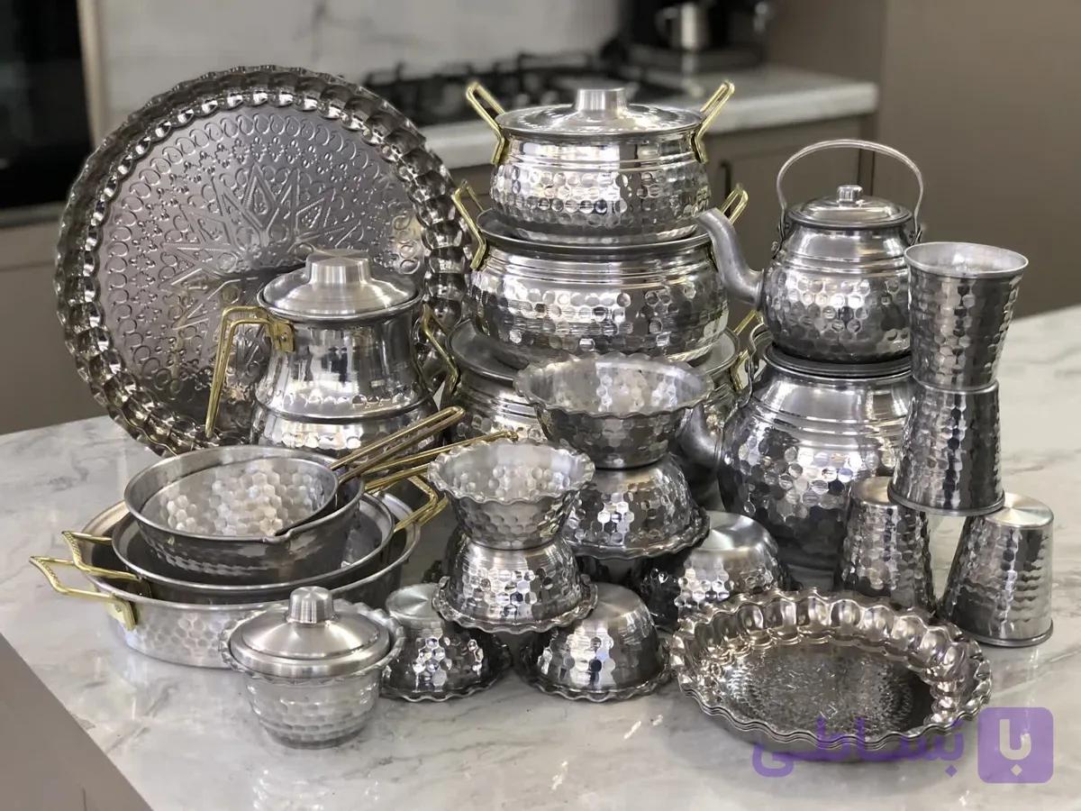 سرویس قابلمه پذیرایی 35 پارچه روحی چکشی (با ارسال رایگان)