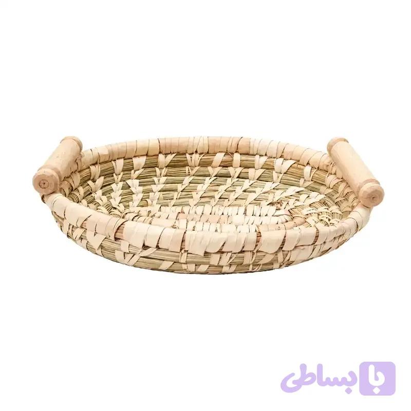 سینی بیضی طرح گندم 30سانت — تصویر 1