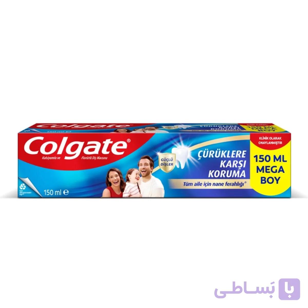 خمیردندان خانواده کلگیت مدل ضد پوسیدگی و تقویت کننده _ 150میلی لیتر