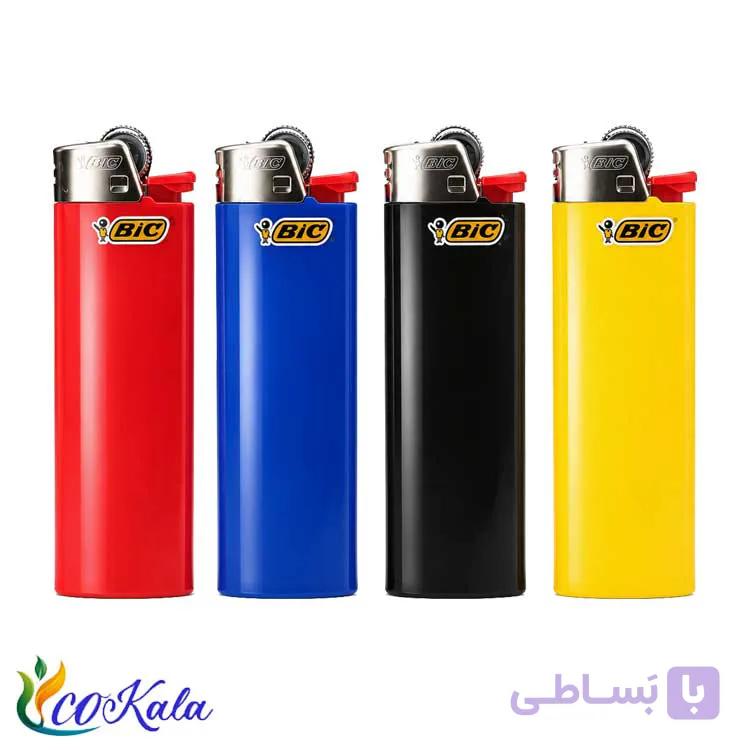 فندک بیک جی 6 بزرگ رنگی بسته 50 عددی — تصویر 1