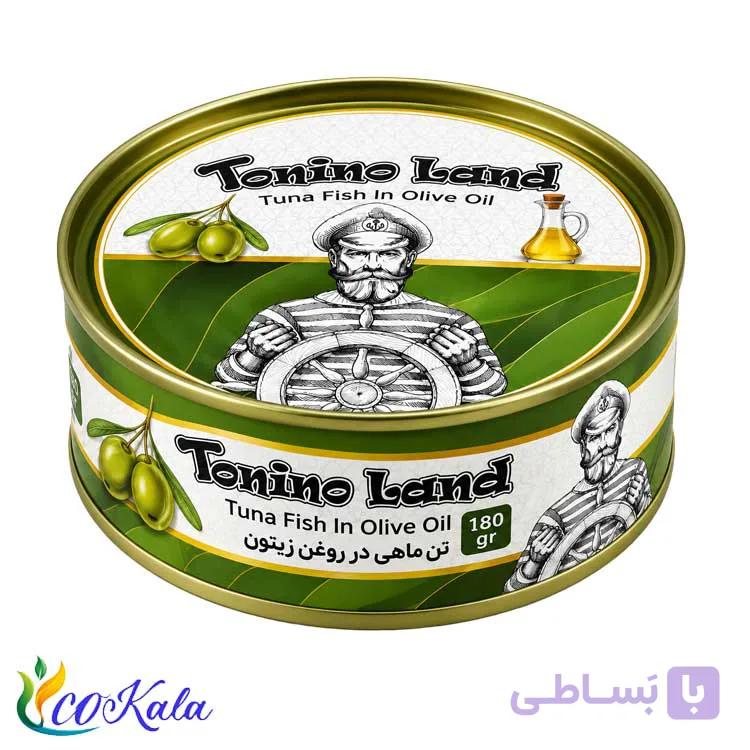 کنسرو تون ماهی در روغن زیتون تونینولند 180گرم