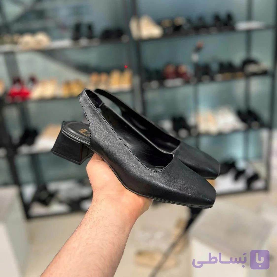 کفش مجلسی مربعی پلاس سایز — تصویر 1