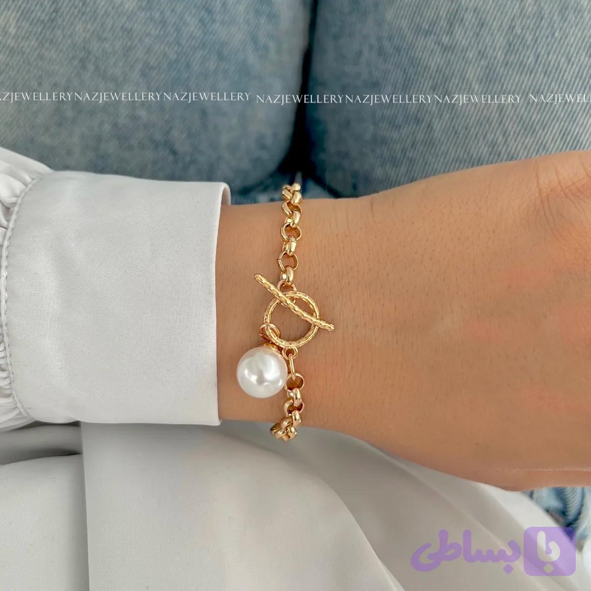 دستبند آویز مرواریدی ژوپینگ — تصویر 1