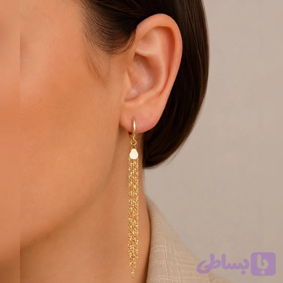 گوشواره آویز آبشاری ژوپینگ