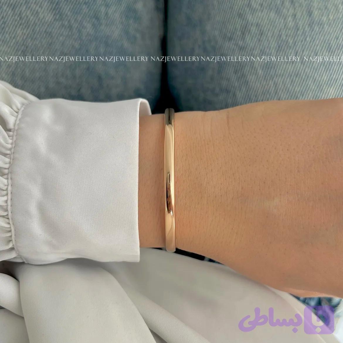 دستبند النگویی 4میل ژوپینگ (کد 65CRP) — تصویر 1