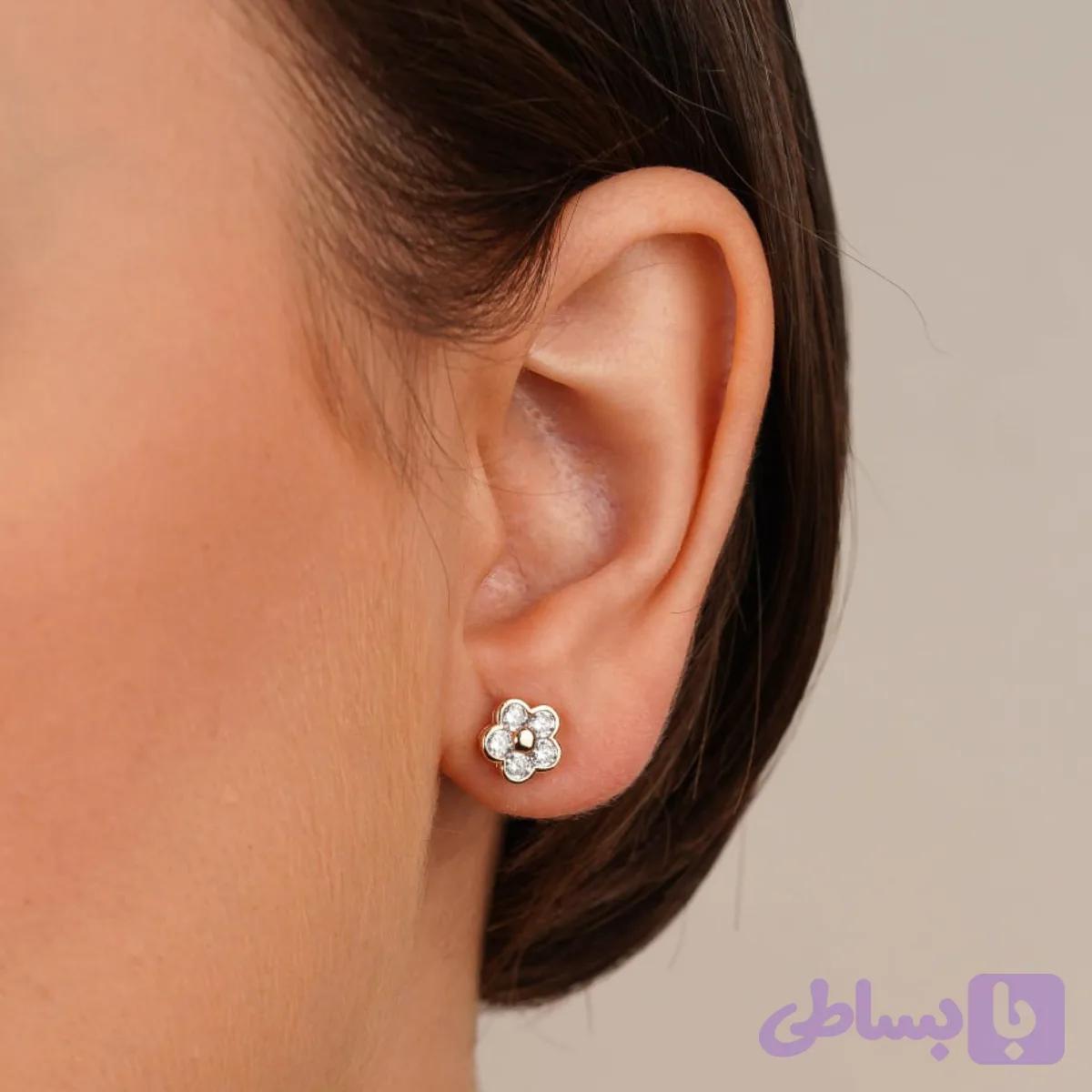 گوشواره گل ژوپینگ (کد F4R4V)