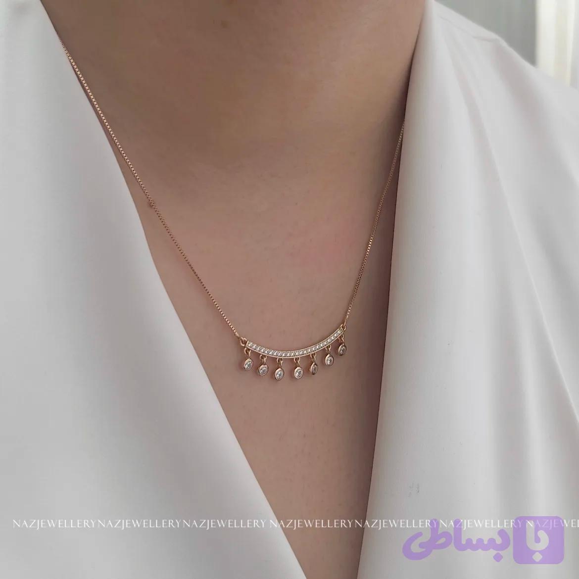 گردنبند آویز نگین ژوپینگ — تصویر 1