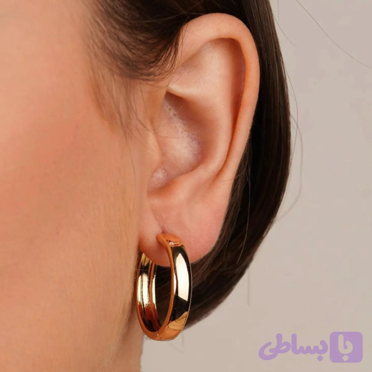 گوشواره حلقه آینه ای ژوپینگ