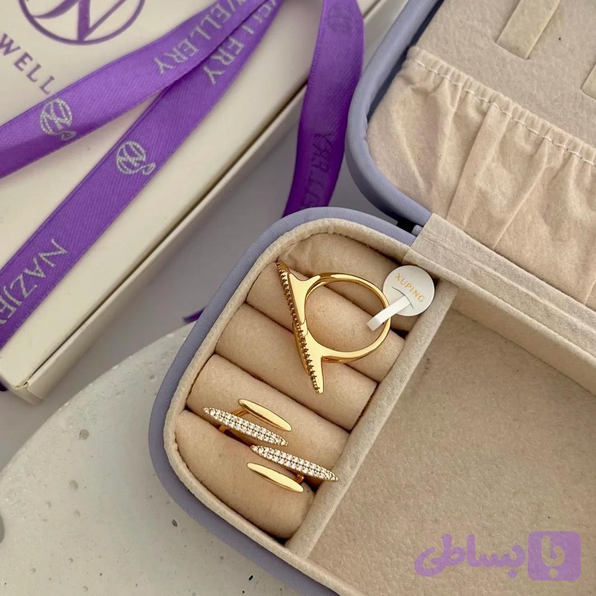 انگشتر نگین دار ژوپینگ (کد 59FBY) — تصویر 1