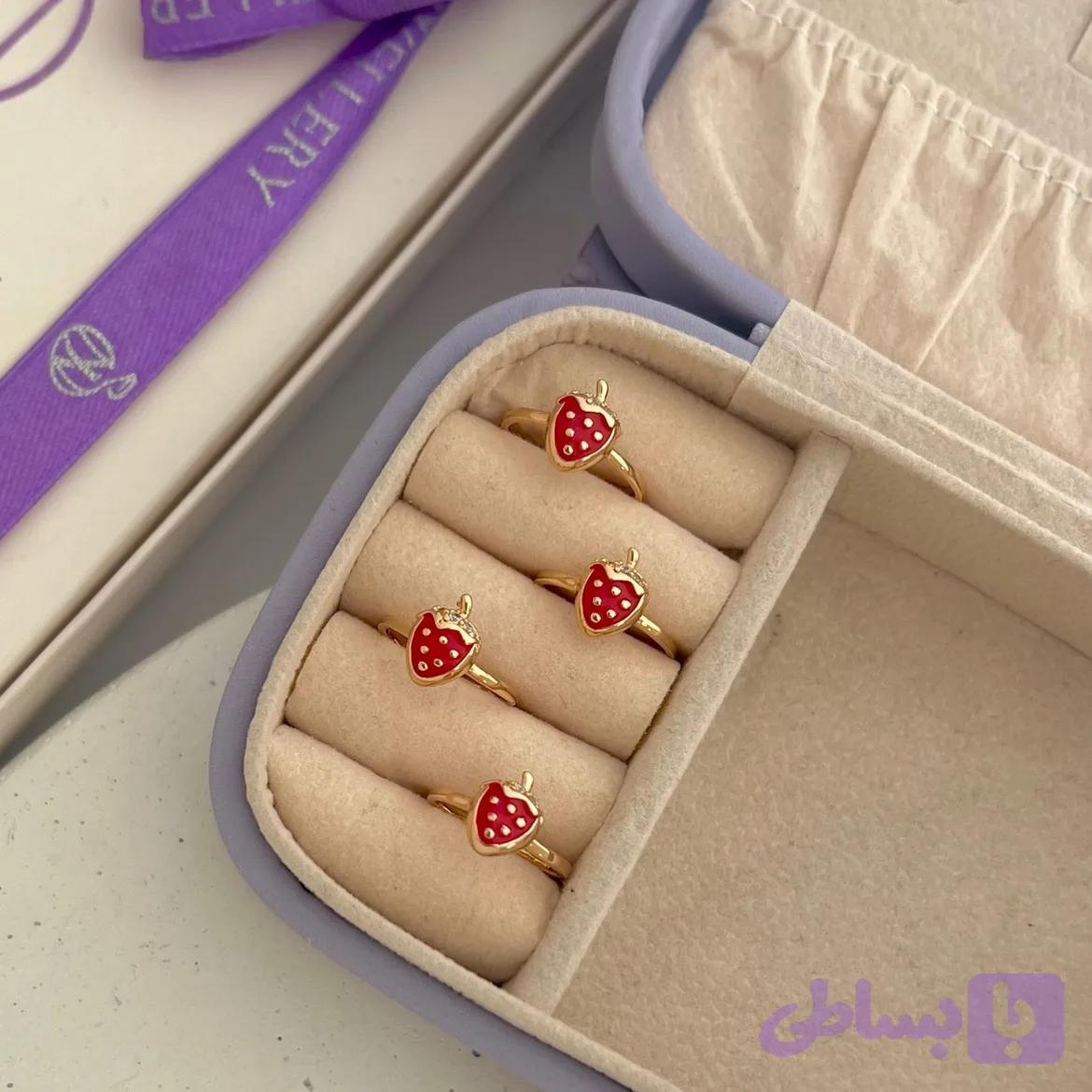 انگشتر توت فرنگی ژوپینگ — تصویر 1