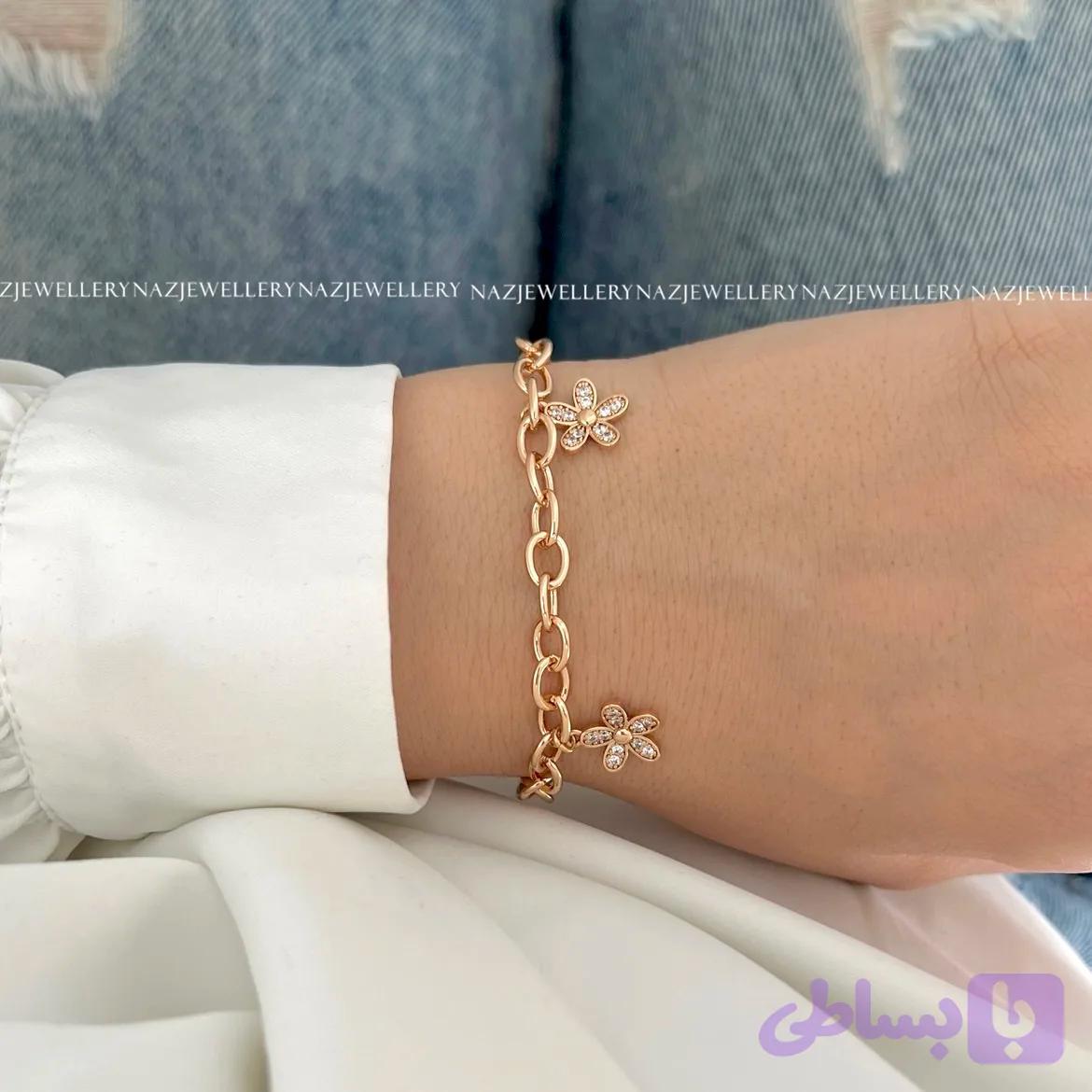 دستبند آویز گل ژوپینگ — تصویر 1