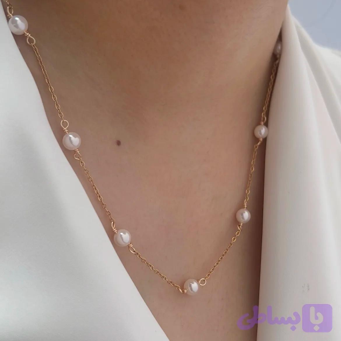 گردنبند مرواریدی ژوپینگ (کد 9PN05) — تصویر 1