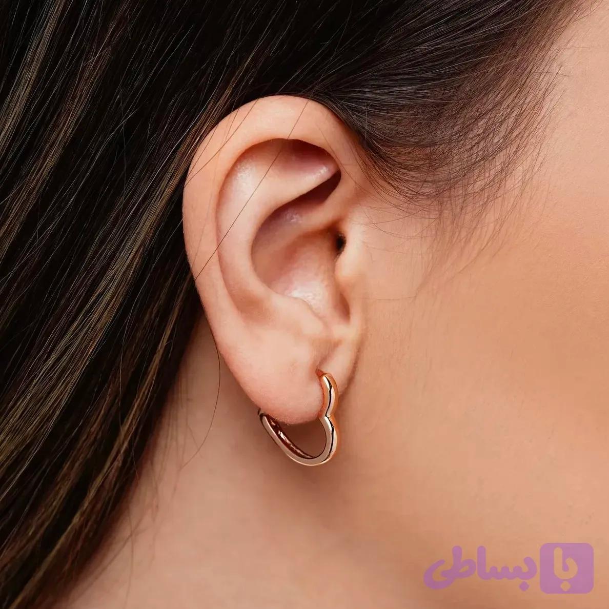 گوشواره قلب ژوپینگ (کد 3B5WF) — تصویر 1