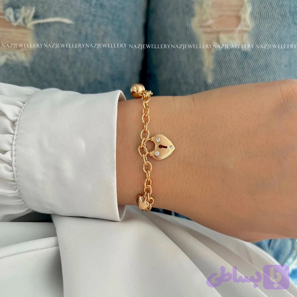 دستبند آویز قفل ژوپینگ — تصویر 1