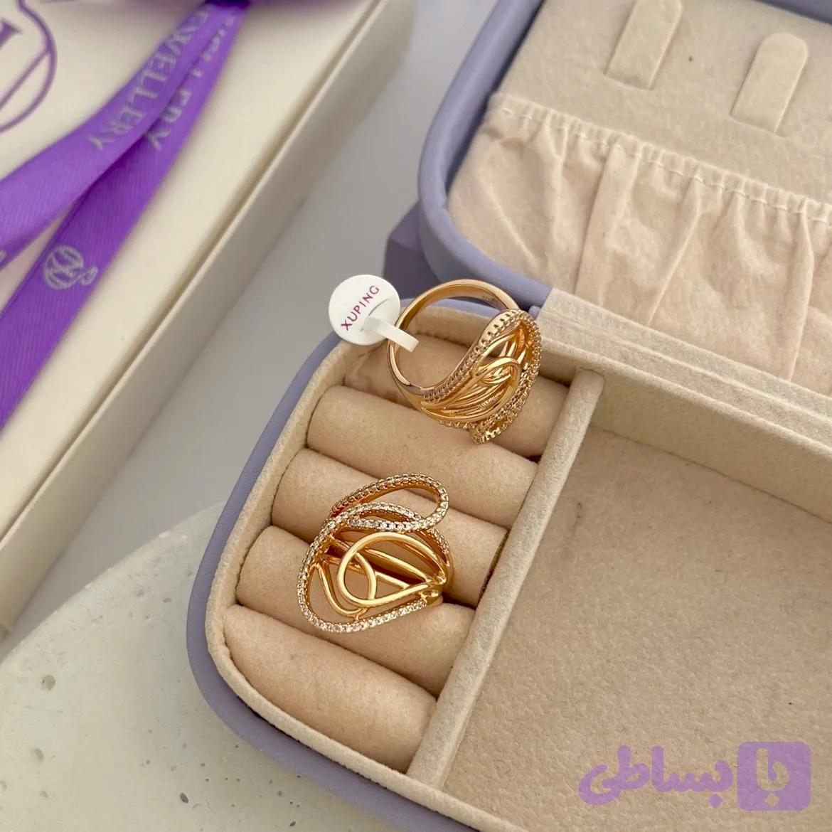 انگشتر نگین دار ژوپینگ (کد K2XJA) — تصویر 1
