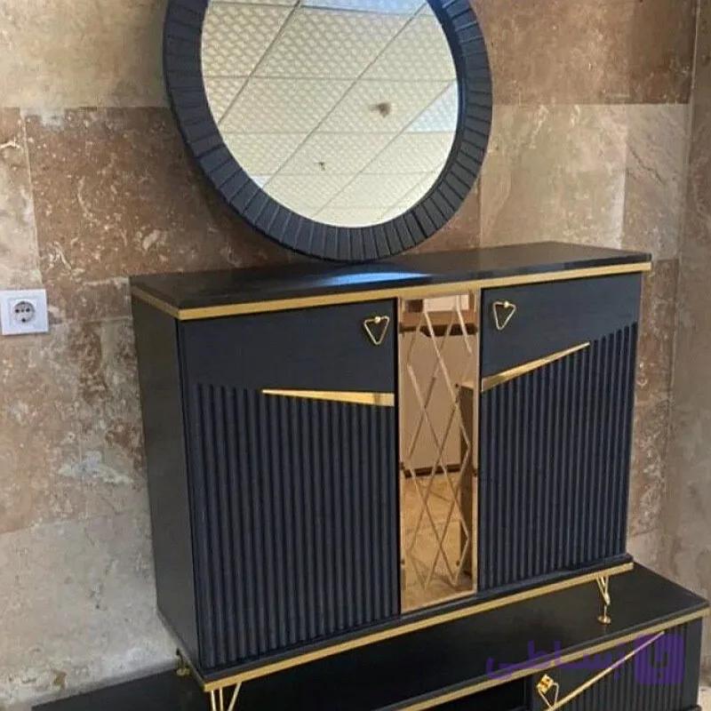 آینه و کنسول دو درب مدل سلطنتی