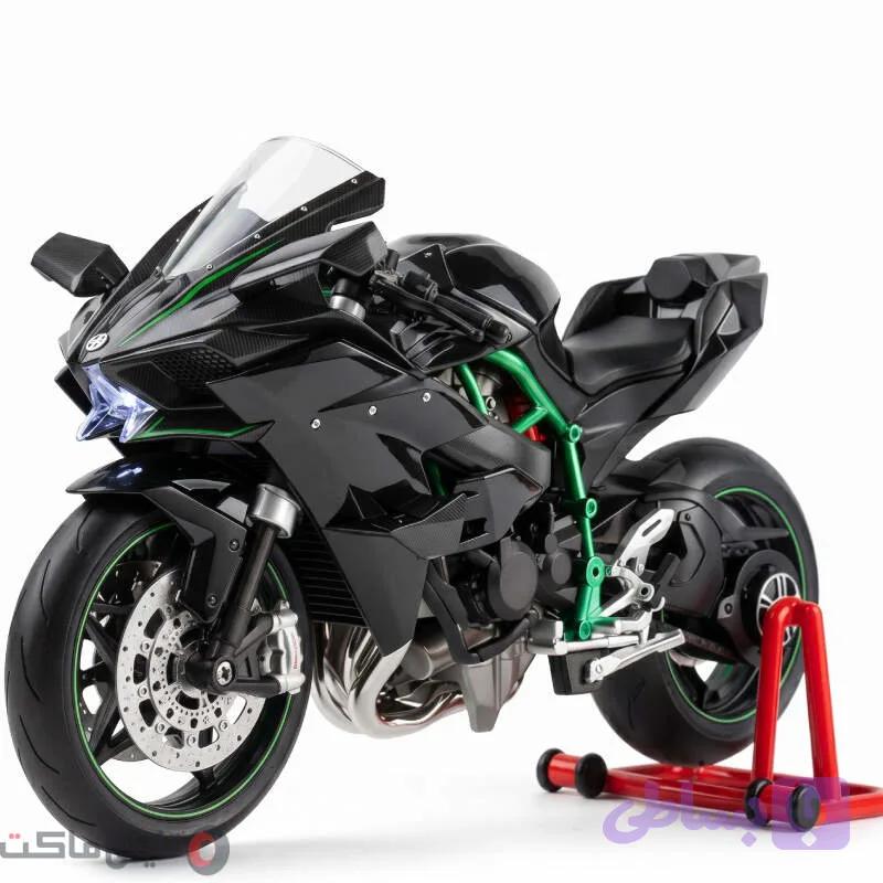 ماکت موتور Kawasaki Ninja H2R مقیاس 1:9 دودزا و استارتی — تصویر 1