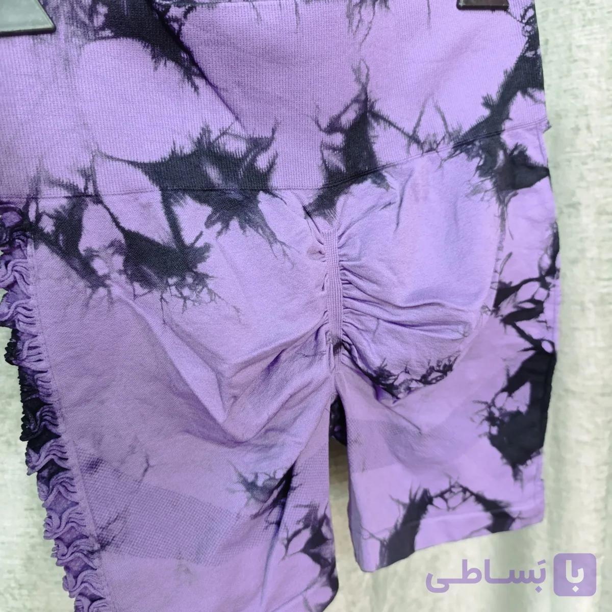 شورتک آبرنگی بغل زاپ دار — تصویر 1
