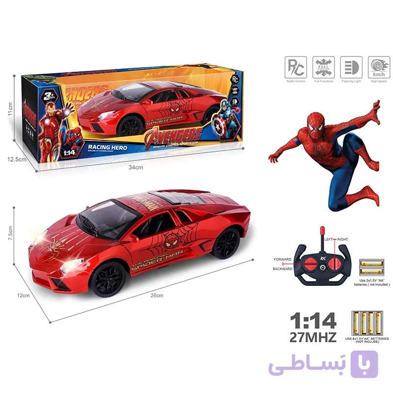 ماشین کنترلی شارژی مردعنکبوتی اسپایدرمن ام کیو خارجی