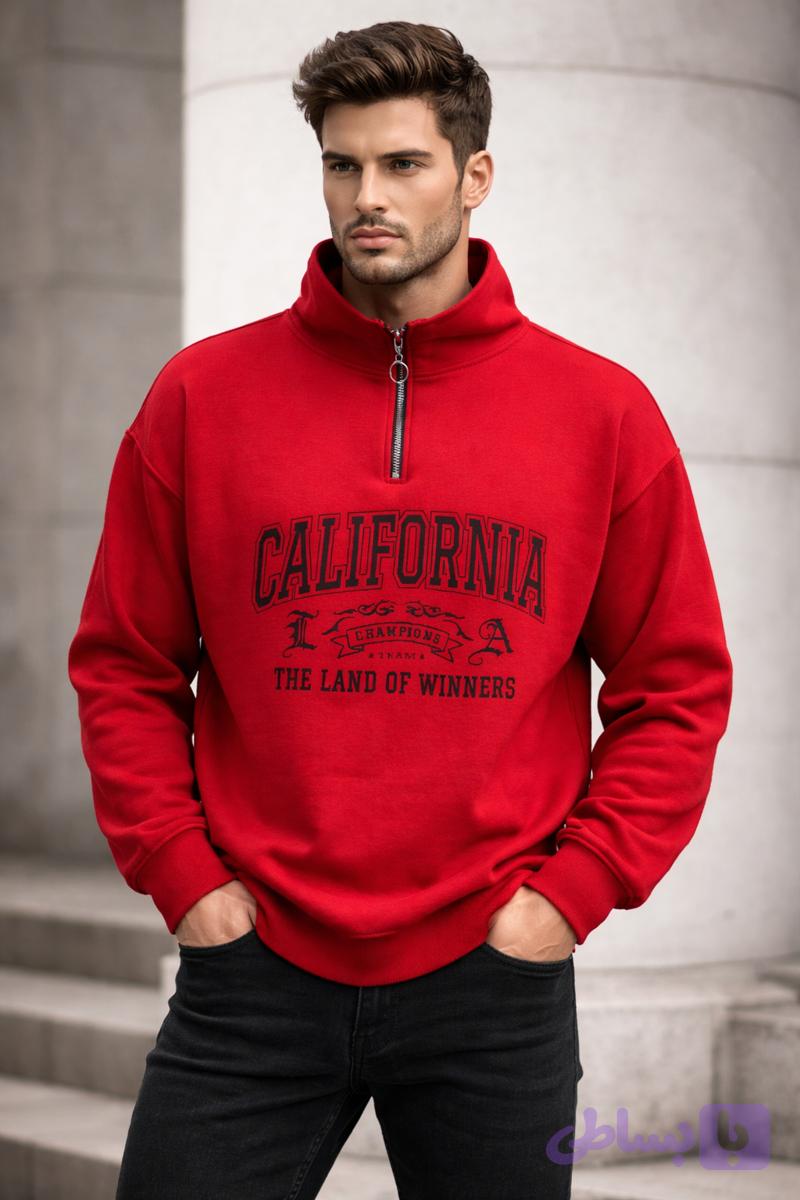 هودی نیم زیپ california