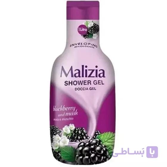 شامپو بدن مالیزیا Malizia mora با رایحه بلک بری و تمشک اصل ایتالیا 1000 میل