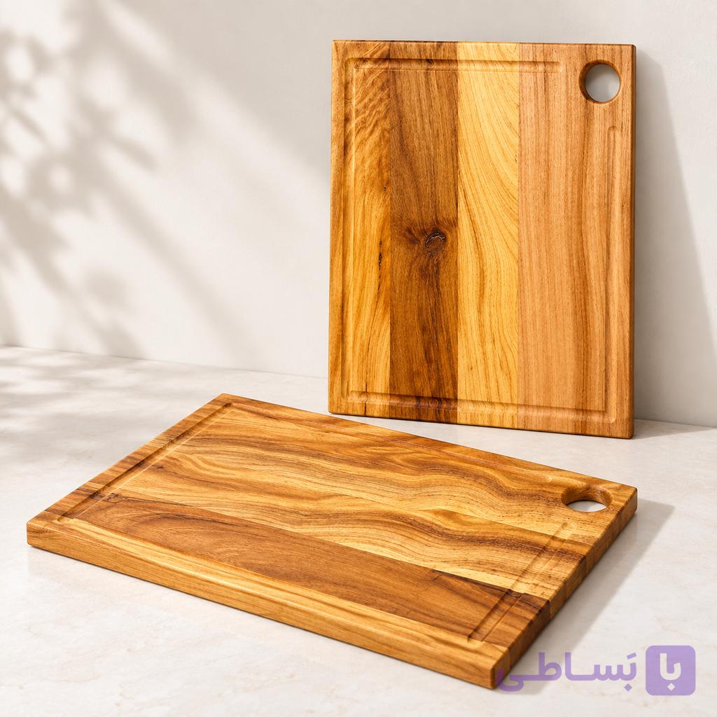 تخته سرو و برش چوبی طرح مستطیلی چوب آزاد sh754 — تصویر 1