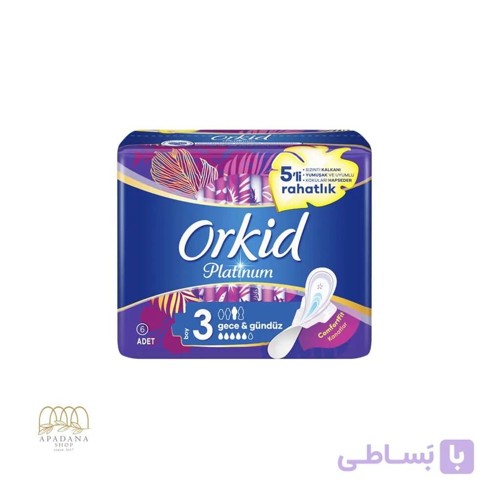 نوار بهداشتی ارکید مدل شب و روز Platinum Gece & Gunduz بسته 16 عددی — تصویر 1