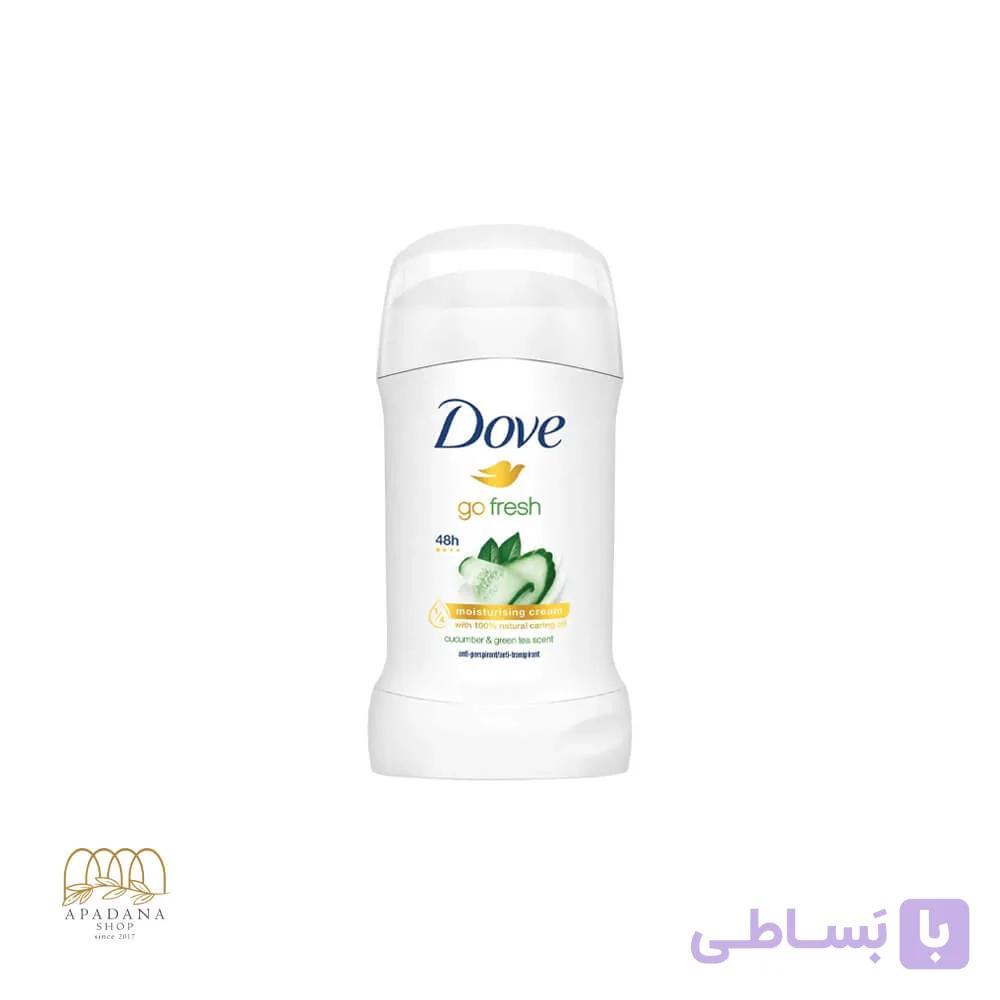 استیک ضد تعریق زنانه رایحه خیار داو مدل Go Fresh وزن 40 گرم — تصویر 1