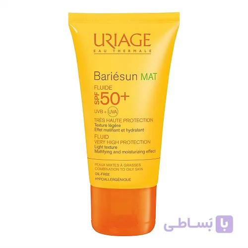 فلوئید ضد آفتاب فاقد چربی اوریاژ مدل Bariesun با +SPF50 حجم 50 میل