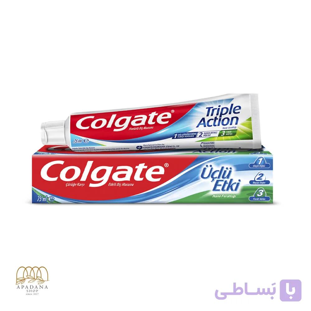 خمیر دندان کلگیت مدل Triple Action (Üçlü Etki) حجم 100 میل — تصویر 1