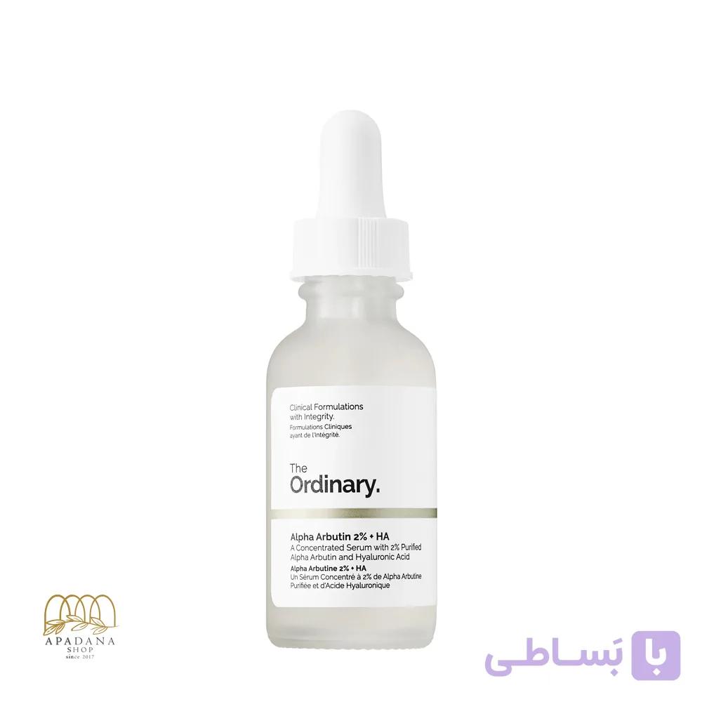 سرم ضد لک آلفا آربوتین و هیالورونیک اسید اوردینری Alpha Arbutin 2% + HA حجم 30 میل