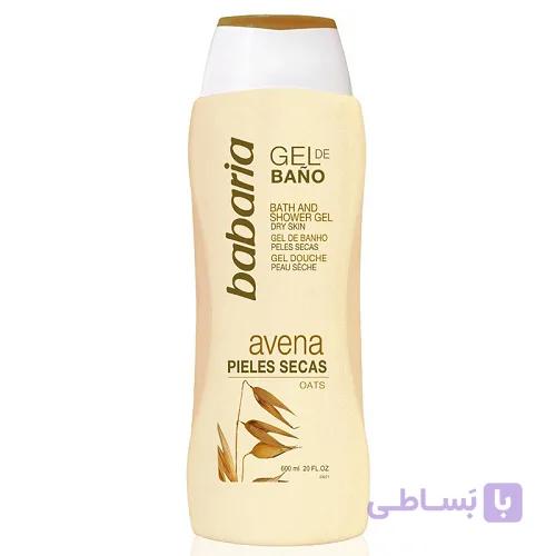 ژل شستشوی بدن باباریا حاوی عصاره جو دوسر حجم 600 میل