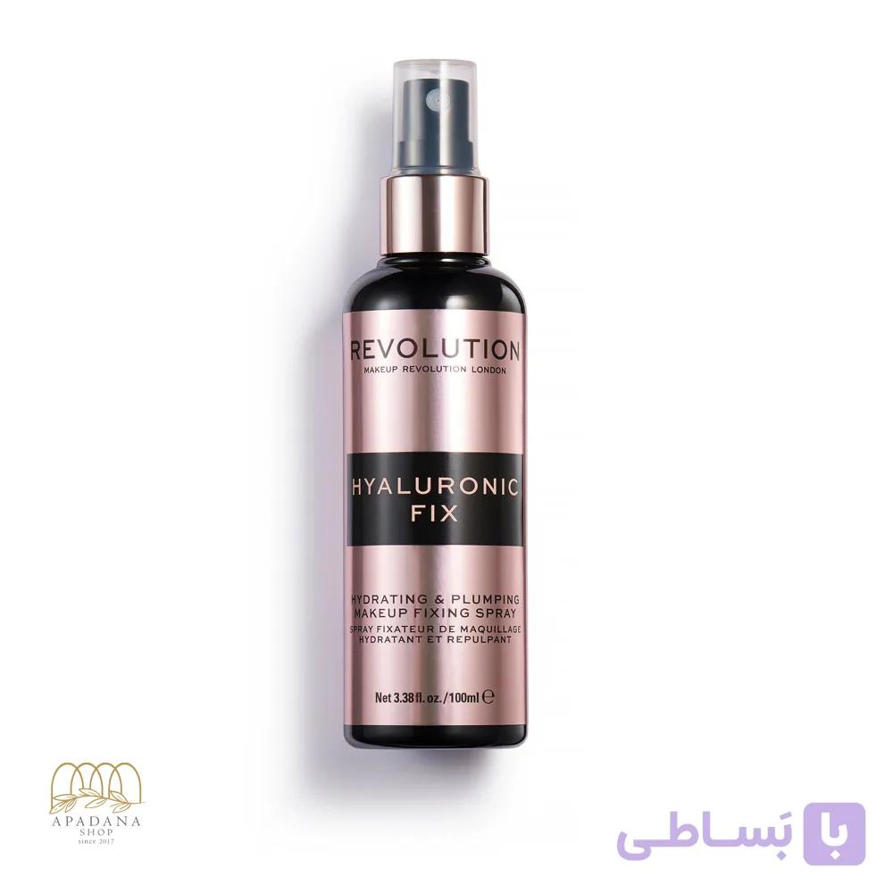 اسپری آبرسان و تثبیت کننده آرایش رولوشن مدل هیالورونیک فیکس Hyaluronic Fix حجم 100 میل — تصویر 1