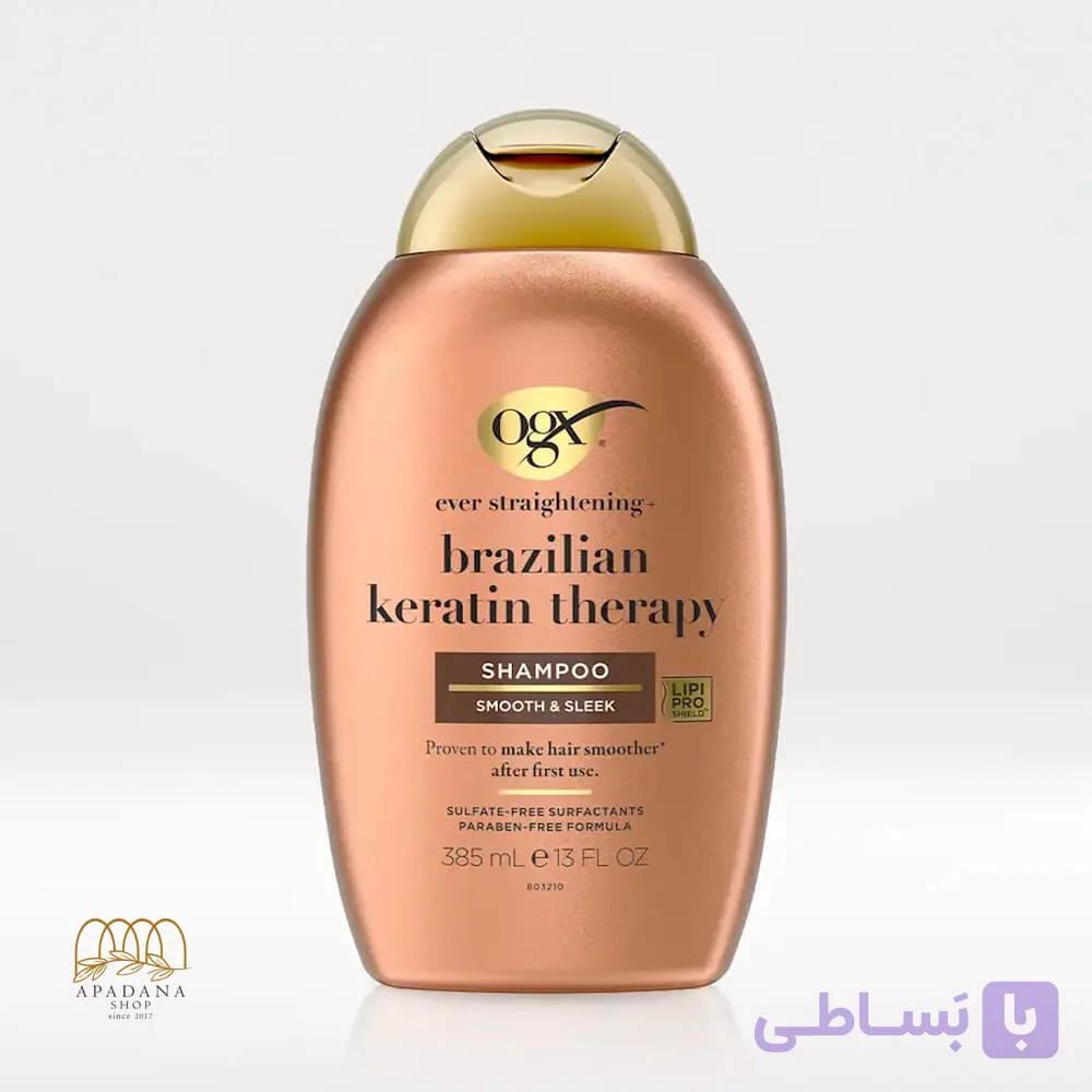 شامپو مو کراتین تراپی او جی ایکس Ogx حجم 385 میل — تصویر 1