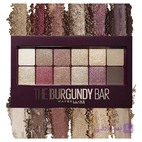 پالت سایه چشم The Burgundy Bar بورگندی (بارگندی) از برند میبلین — تصویر 1