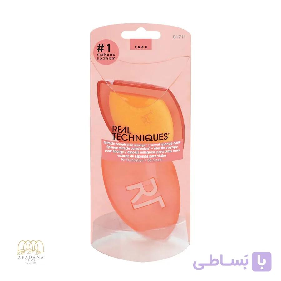 اسفنج آرايشي (بلندر) ریل تکنیک به همراه کیف محافظ نگهداری — تصویر 1