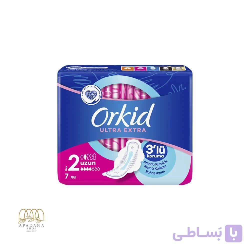 نوار بهداشتی ارکید سایز بلند مدل ULTRA EXTRA بسته 7 عددی — تصویر 1
