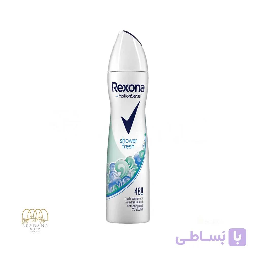 اسپری ضد تعریق زنانه رکسونا مدل شاور فرش Shower Fresh حجم 200 میل