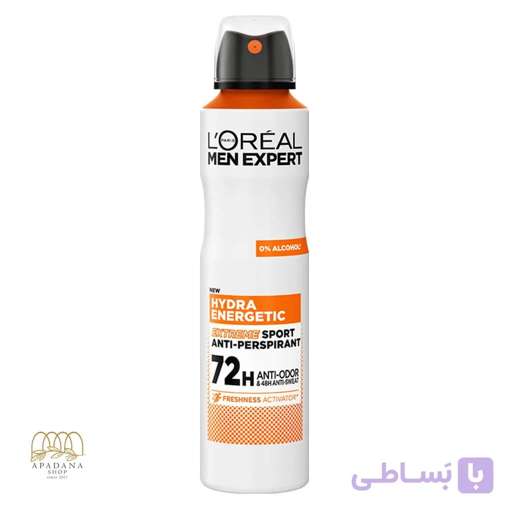 اسپری ضد تعریق مردانه لورال Hydra Energetic — تصویر 1